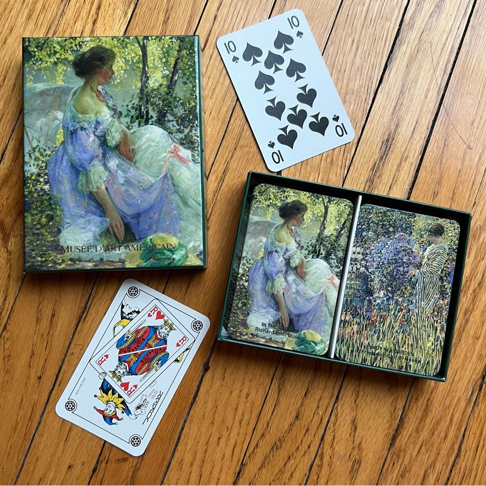 French Impressionist Artistic Playing Cards Set, Giverny Monet’s Garden